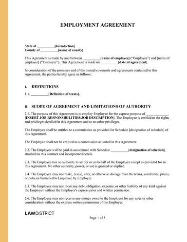 Employment Contract